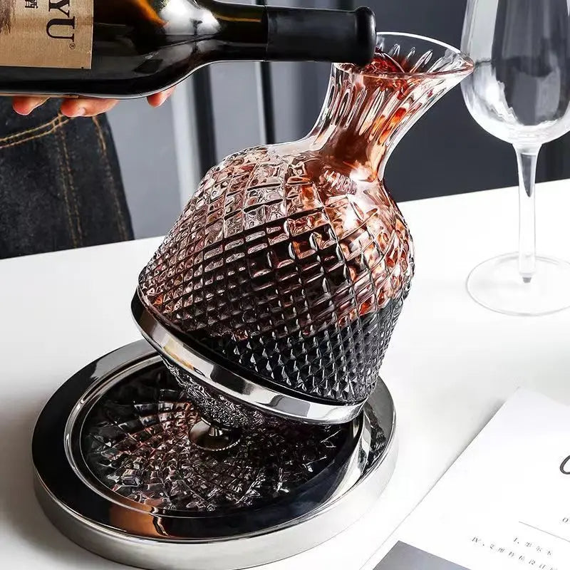 Imperial Rotating Crystal Decanter