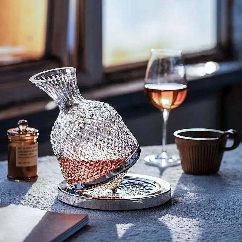 Imperial Rotating Crystal Decanter