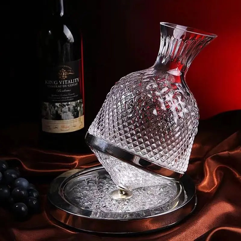 Imperial Rotating Crystal Decanter