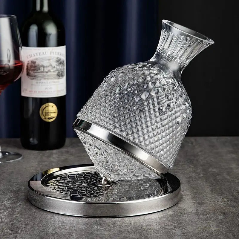 Imperial Rotating Crystal Decanter